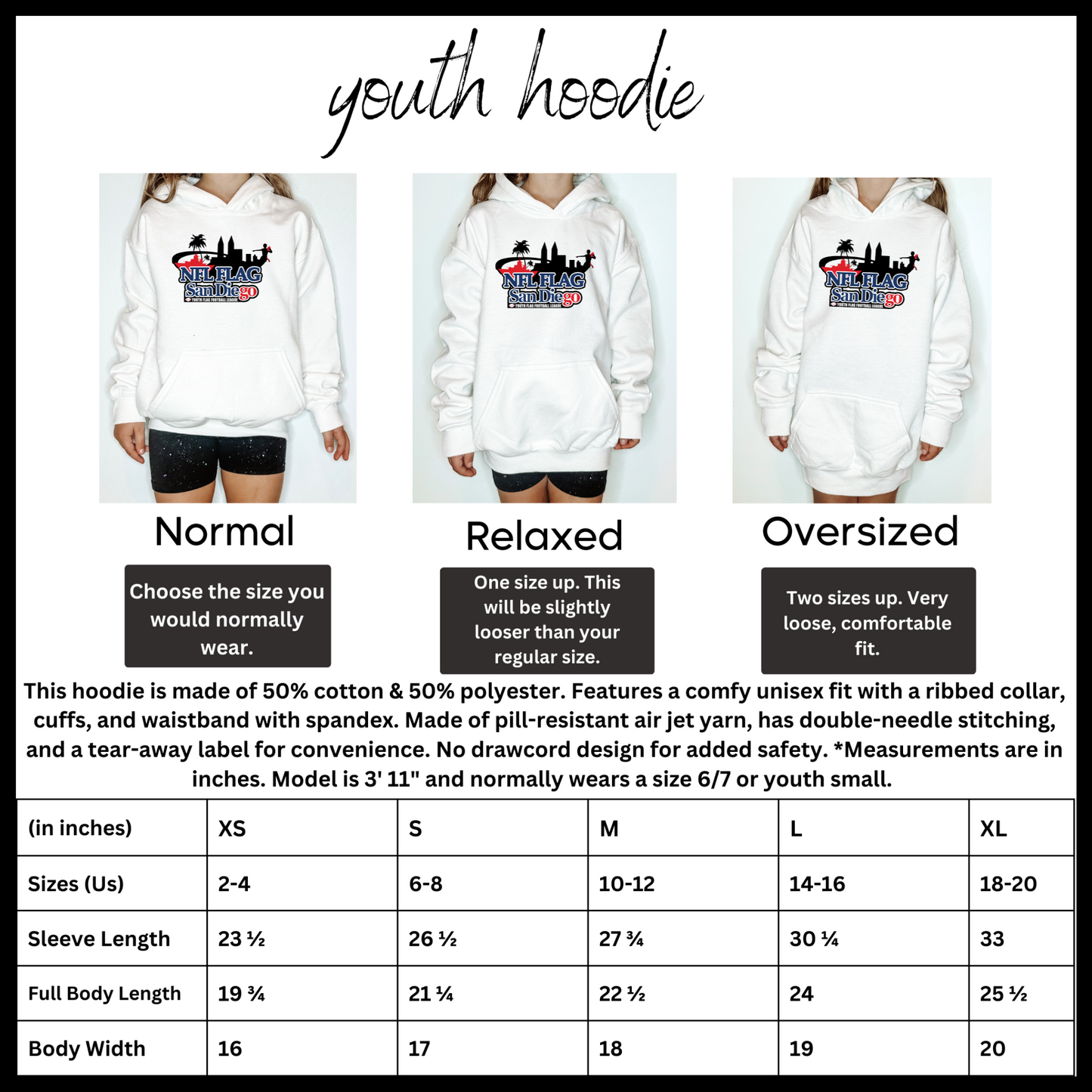 Youth NFL Flag San Diego Hoodie