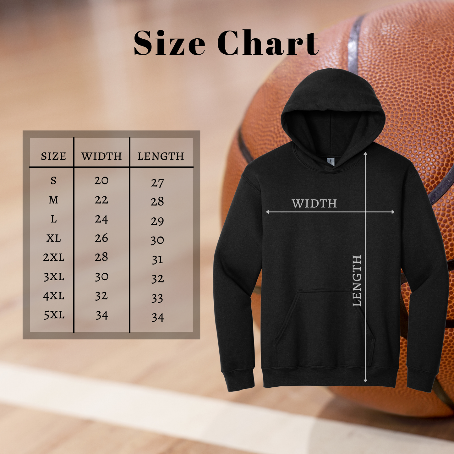 Adult Next Level Hoops Hoodie