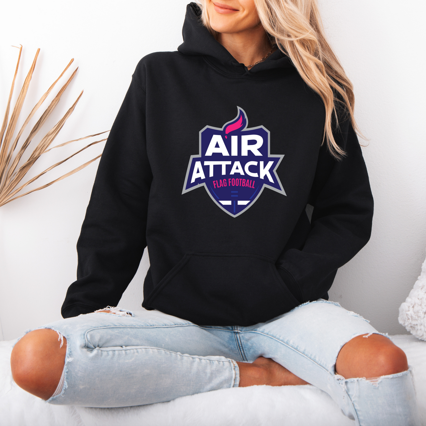 Women's Air Attack Girls Flag Hoodie