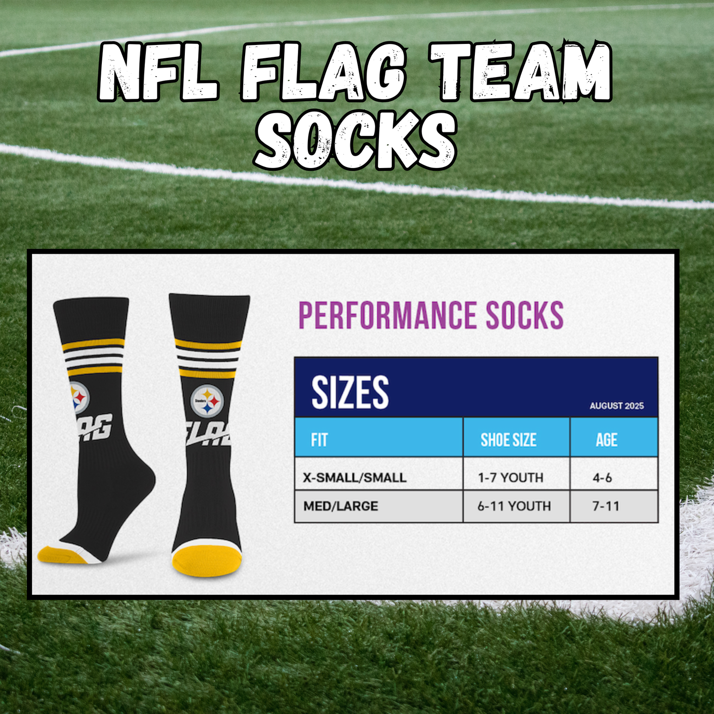 NFL Flag Teams Socks