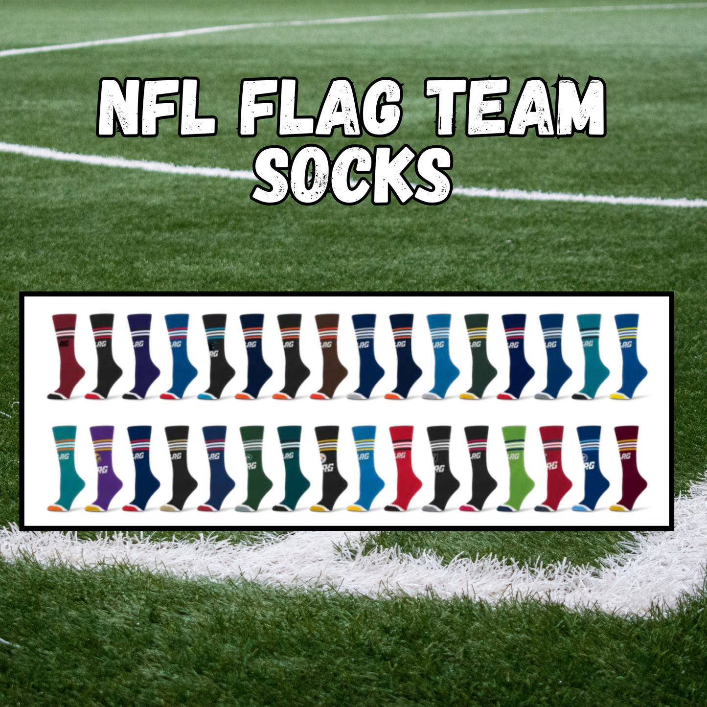 NFL Flag Teams Socks