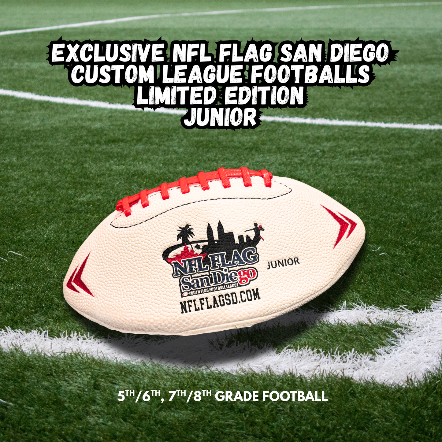 🏈 Exclusive NFL FLAG San Diego Custom League Football – Limited Edition