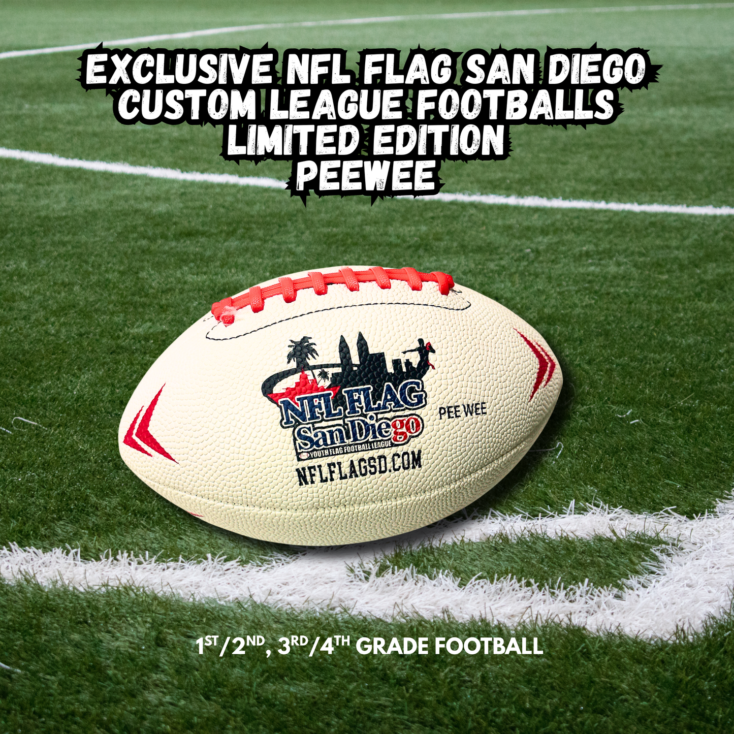 🏈 Exclusive NFL FLAG San Diego Custom League Football – Limited Edition