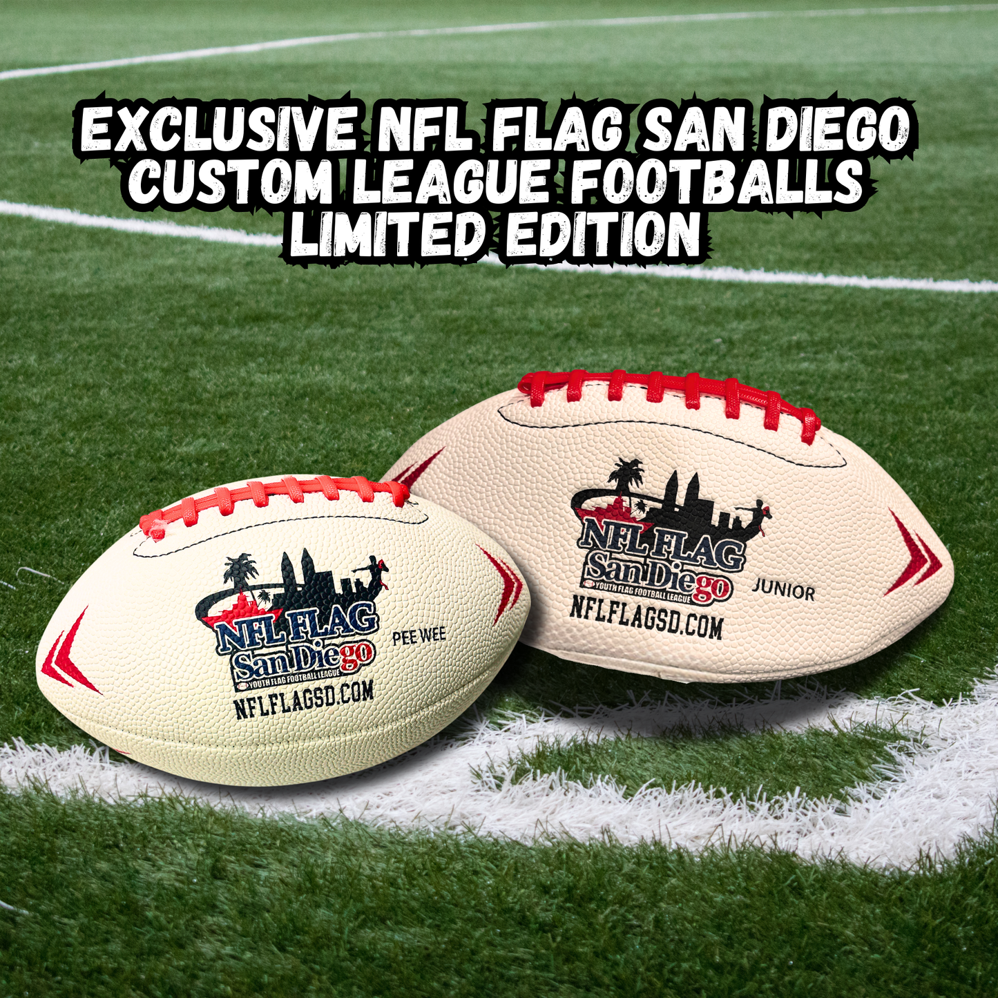 🏈 Exclusive NFL FLAG San Diego Custom League Football – Limited Edition