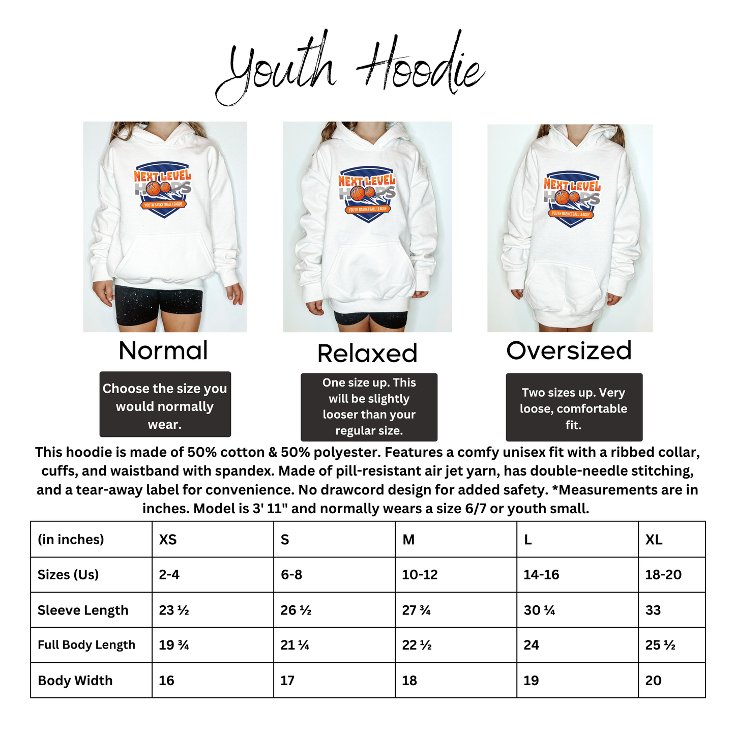 Youth Next Level Hoops Hoodie