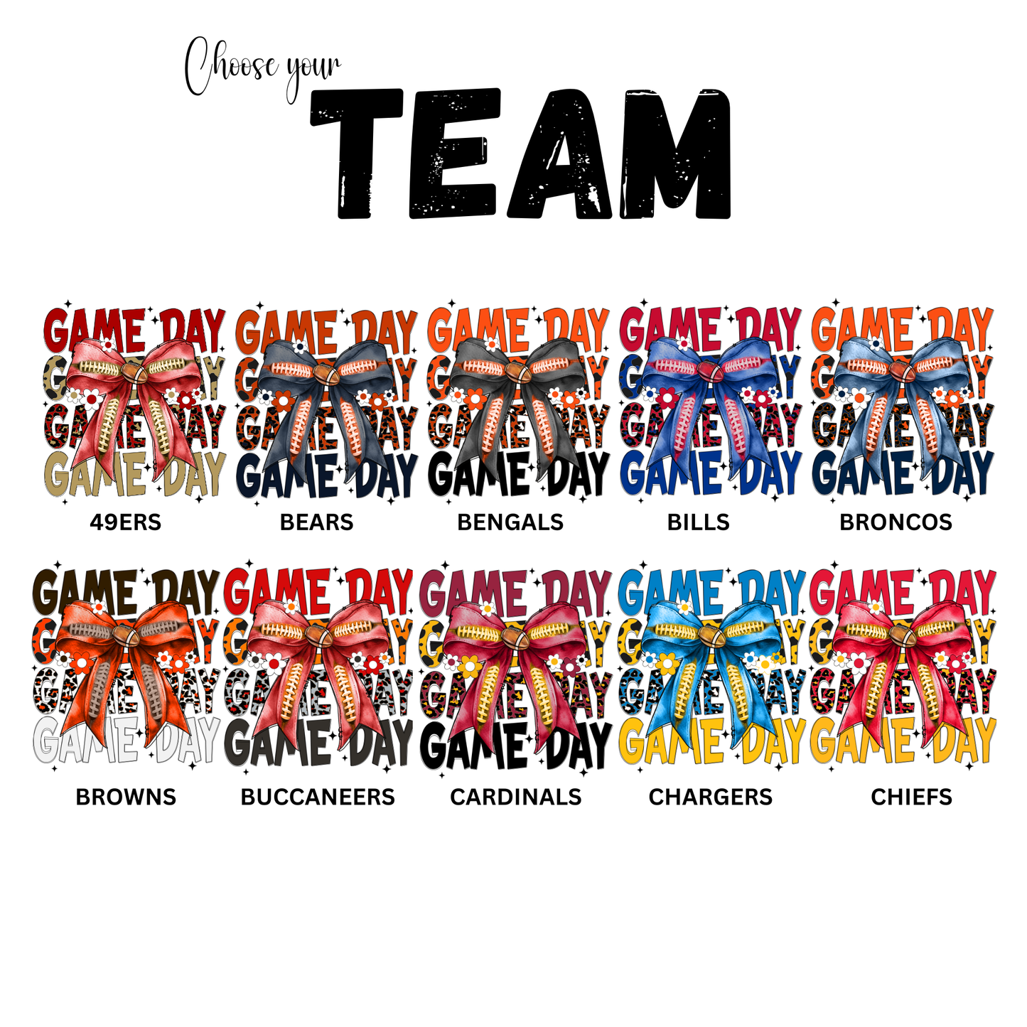 Women's Coquette Game Day Football Crewneck Sweatshirt