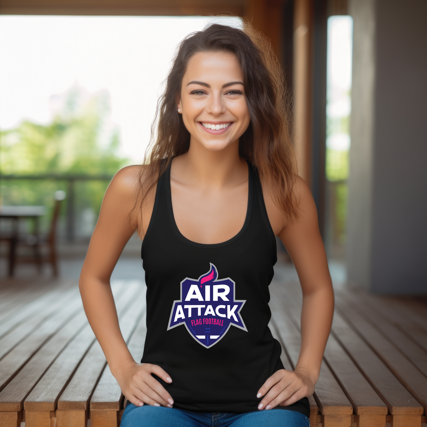 Women's Air Attack Girls Flag Tank Top