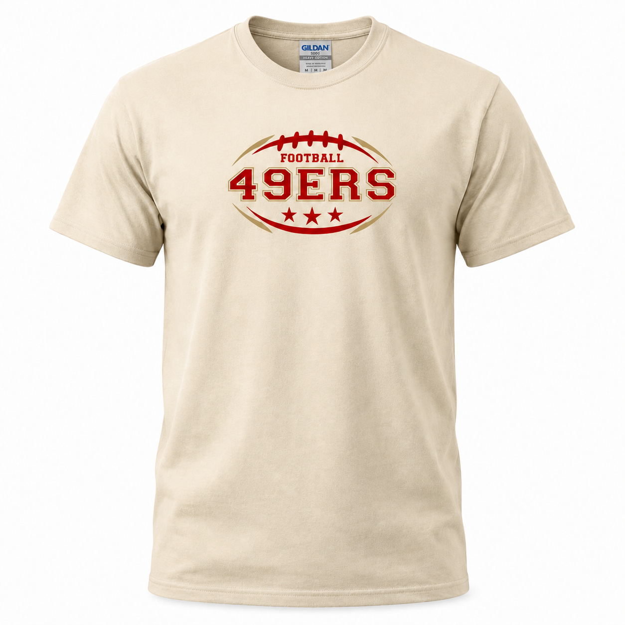 49ers sideline football tshirt in sand