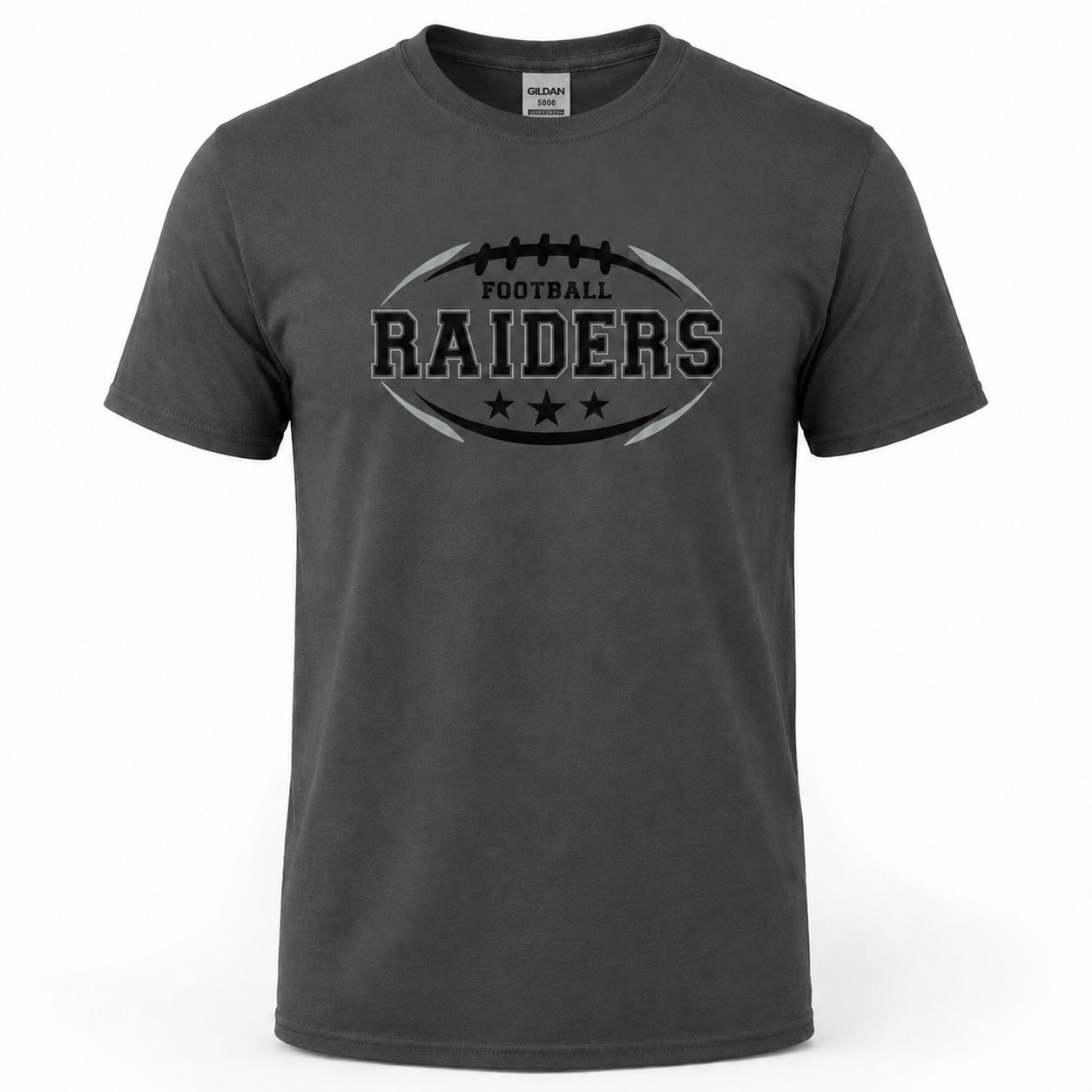 Raiders sideline football tshirt in Charcoal
