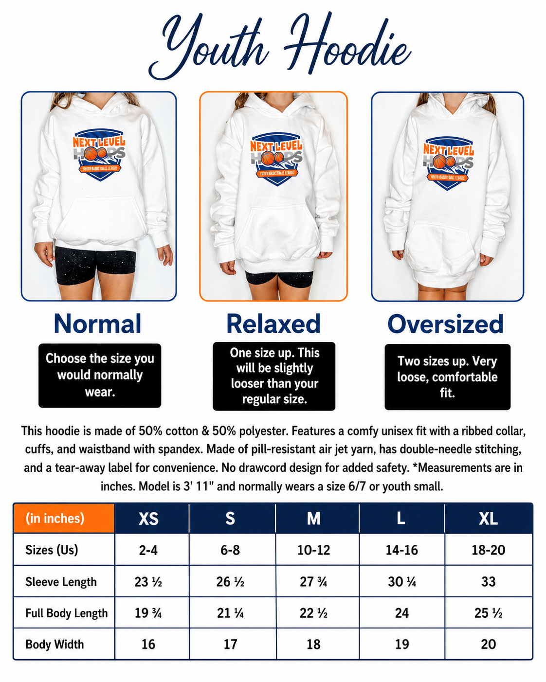 Youth Next Level Hoops Hoodie